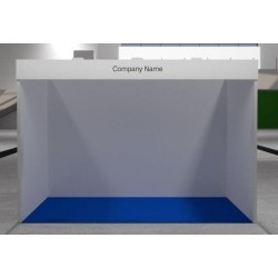 Exhibition stand with a wood structure - type A