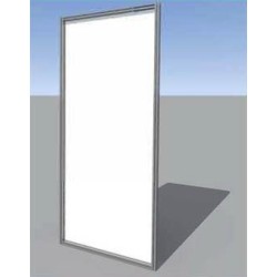 Modular panel with an aluminum structure.