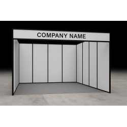 Stand with an aluminum frame - Type A