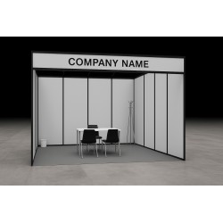 Stand composto da struttura in alluminio Tipo B