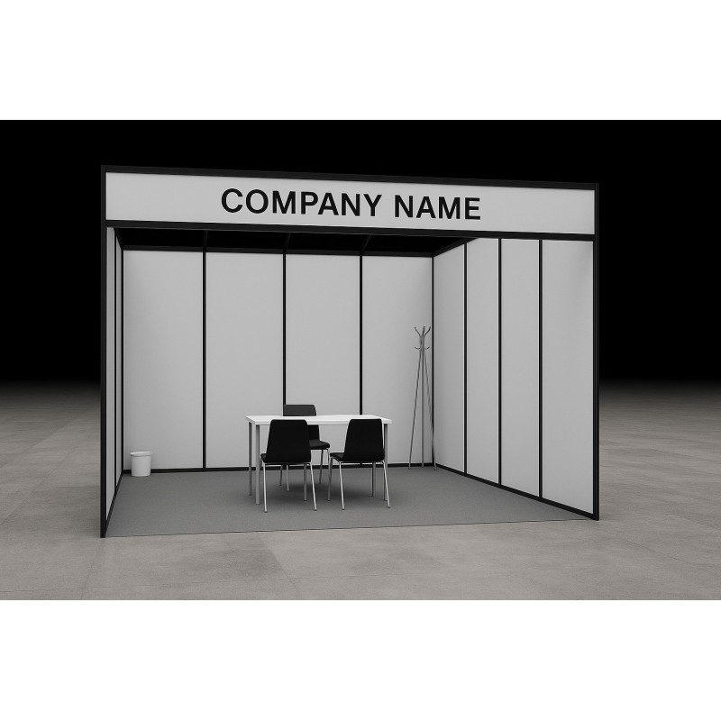 Stand composto da struttura in alluminio Tipo B