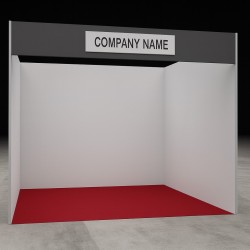 Stand composto da struttura in legno tipo A