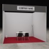 Exhibition stand with a wood panel structure - Type B